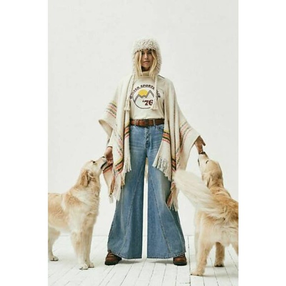 FREE PEOPLE Martha Extreme Wide-Leg high rise  size 27 - Picture 2 of 10